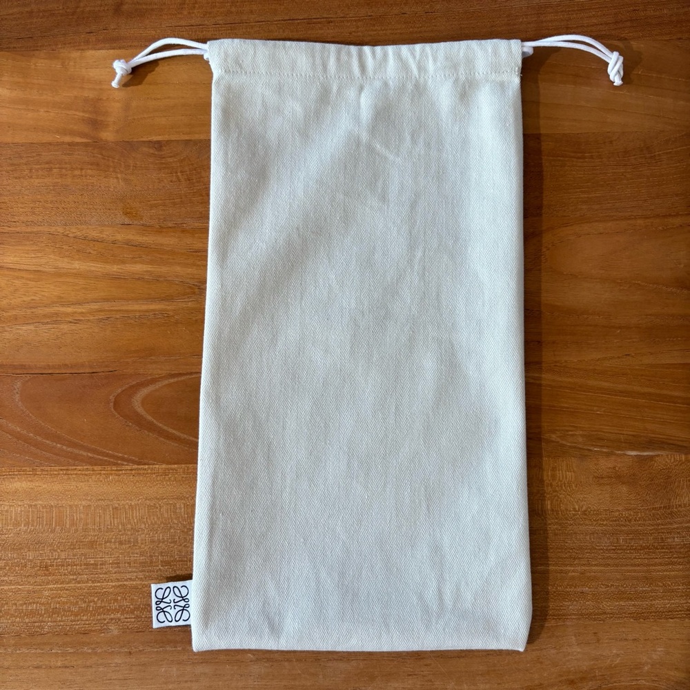 Loewe Cream Drawstring Bag